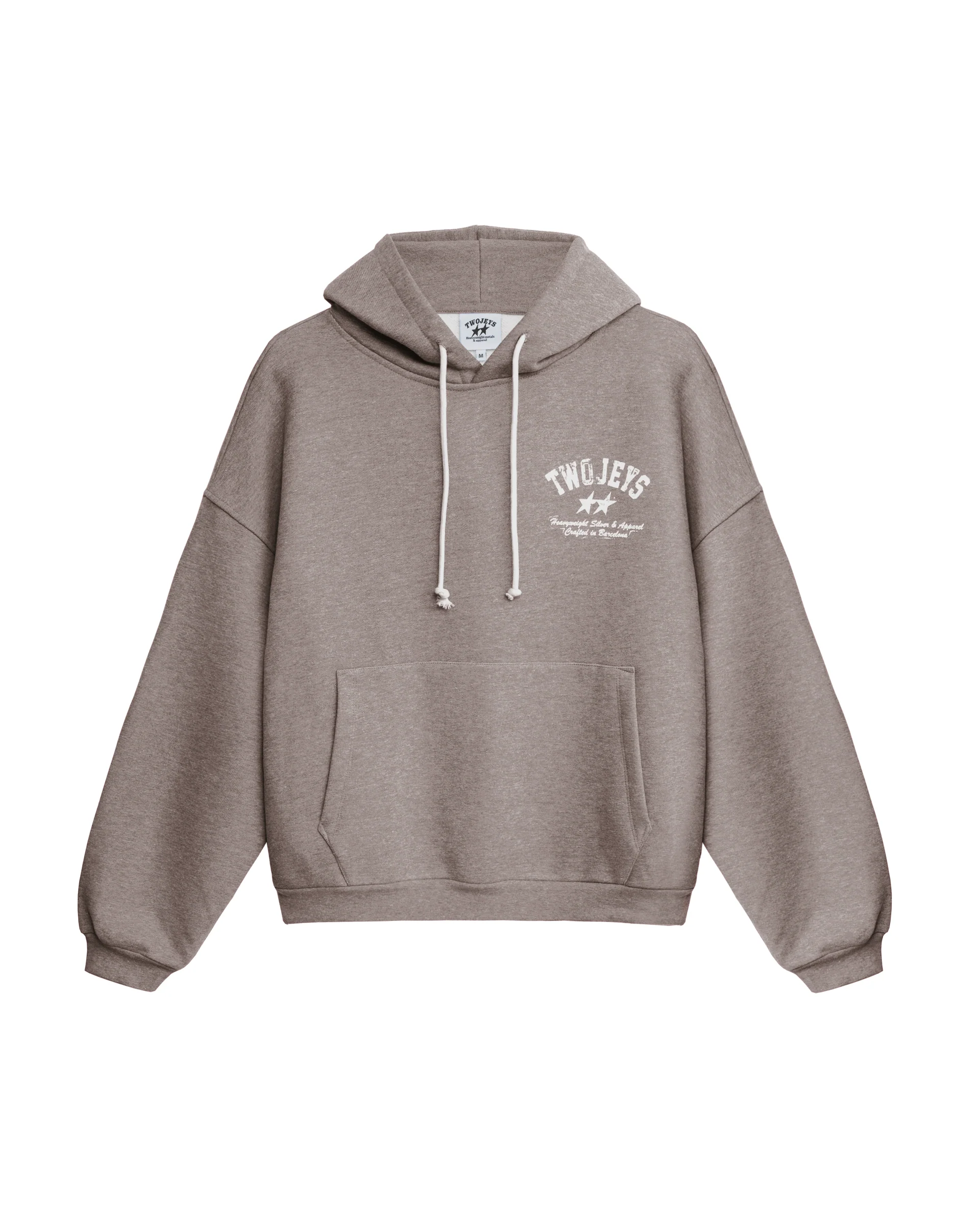 TwoJeys Basic Dirty Brown Hoodie back TwoJeys Basic Dirty Brown Hoodie back