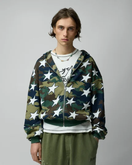 Twojeys All Over Reversible Full zip Camo e